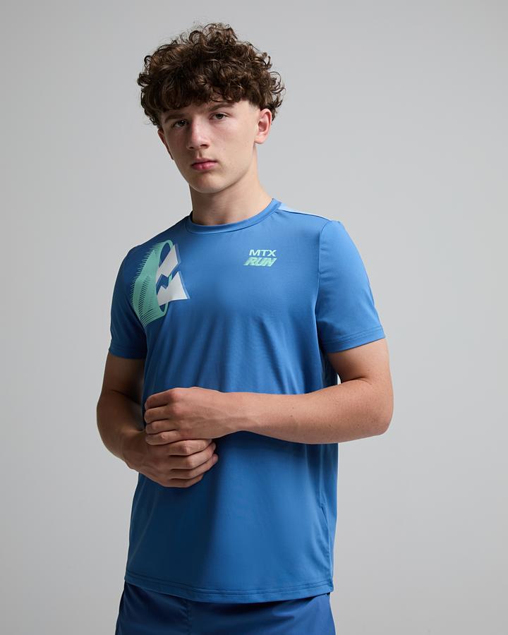 Montirex Junior Mtx Run T-Shirt Blue, Kids size: M/B, FootAsylum