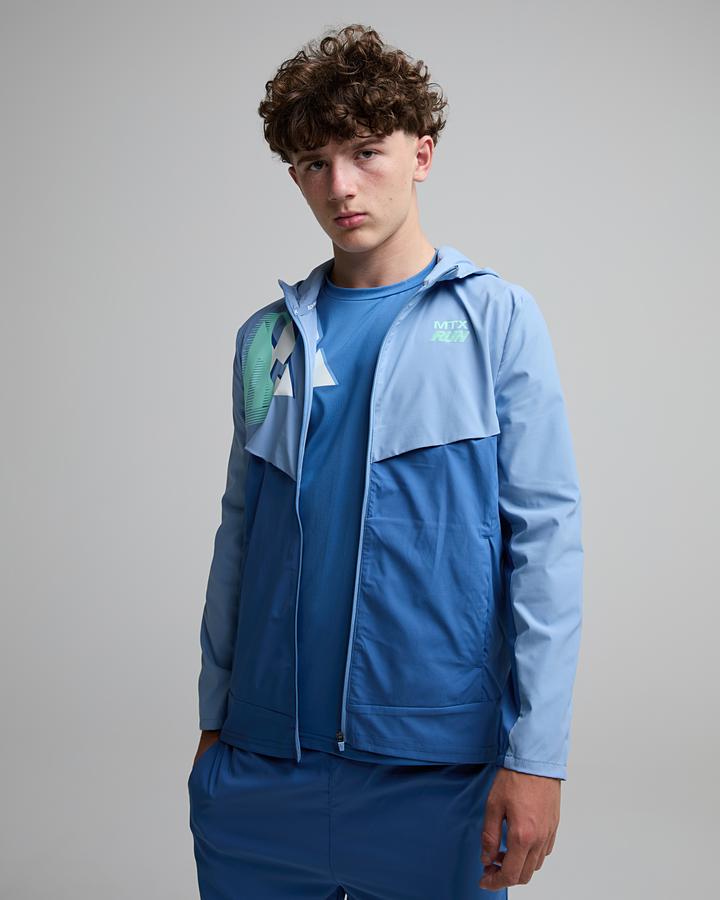 Montirex Junior Mtx Run Jacket Blue, Kids size: M/B, FootAsylum
