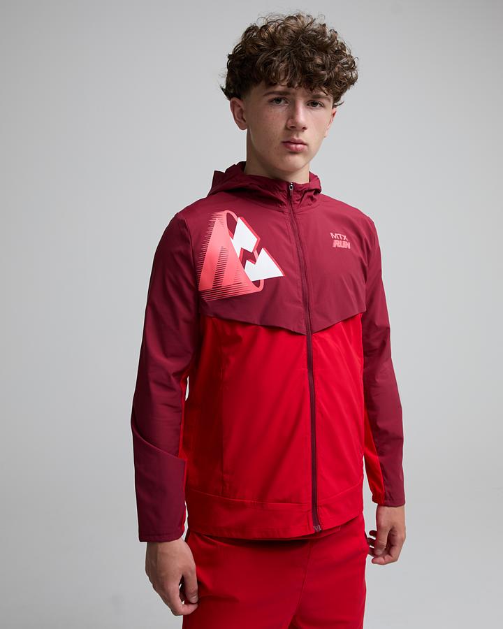 Montirex Junior Mtx Run Jacket Red, Kids size: M/B, FootAsylum