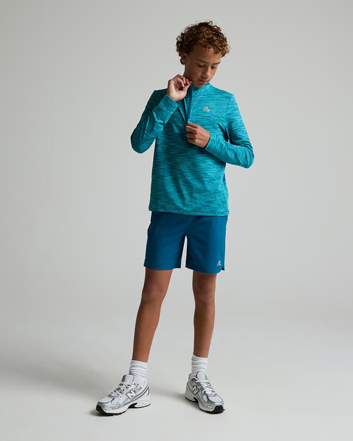 Montirex Junior Trail 2.0 Quarter Zip Top Blue, Kids size: XS/B, FootAsylum