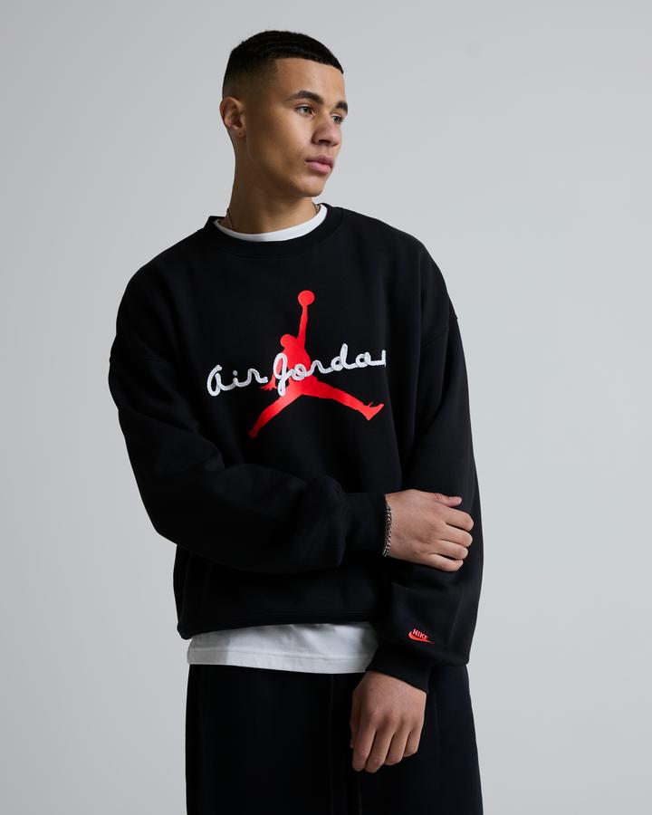 Jordan Brooklyn Air 6 Sweatshirt Black, Men's size: M, FootAsylum