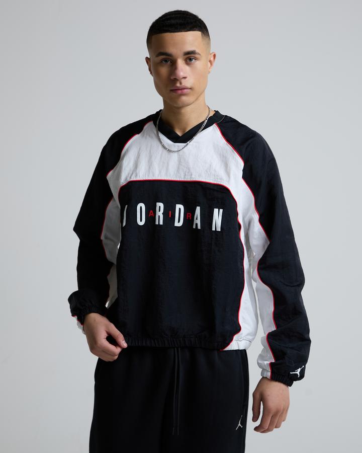 Jordan Flight Long Sleeve Warm-Up Sweatshirt Black, Men's size: XS, FootAsylum
