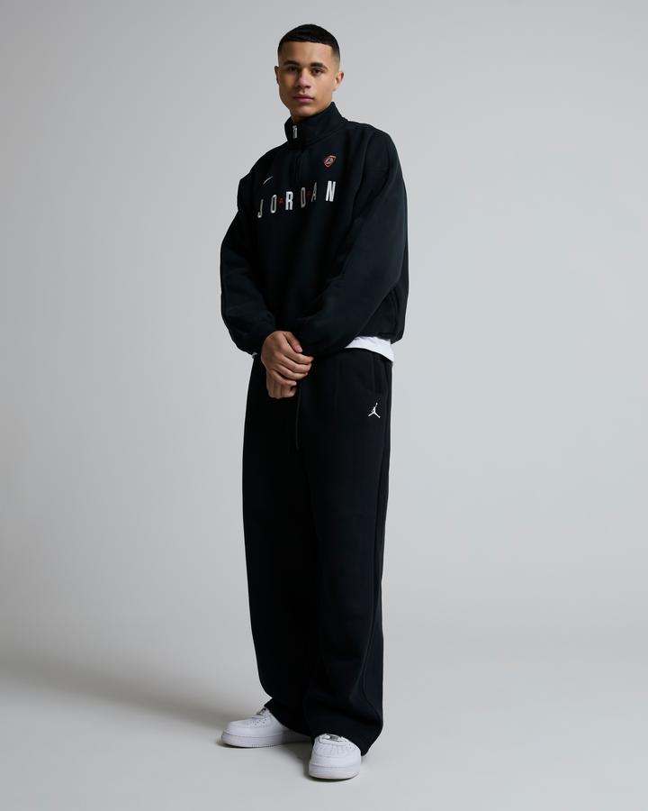 Jordan Flight Graphic Quarter Zip Fleece Black, Men's size: XS, FootAsylum