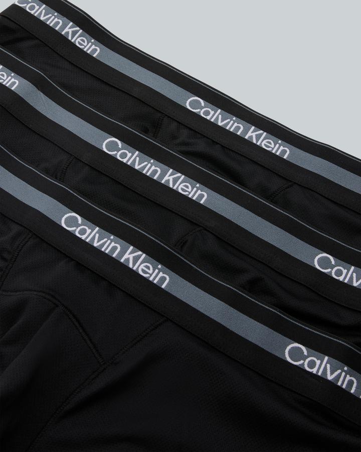 Calvin Klein 3 Pack Long Boxer Brief Black, Men's size: XS, FootAsylum