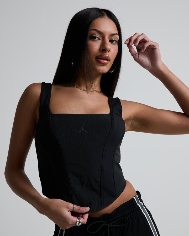 Jordan Womens Flight Corset Top Black, Women's size: XS, FootAsylum