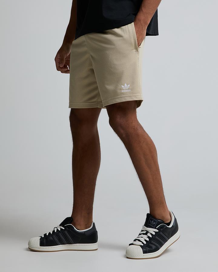 Adidas Originals Mesh Essential Short Beige, Men's size: XS, FootAsylum