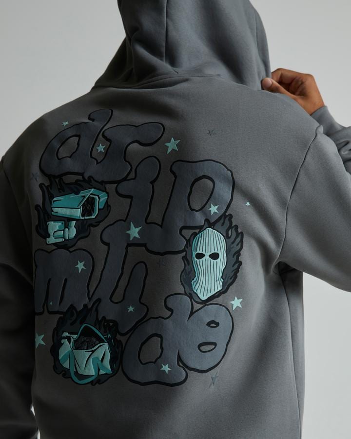 Dripmade Detect Overhead Hoodie | Mineral Haze / Mint | Footasylum