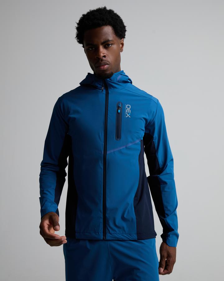 Oex Aspect Track Hoodie Blue, Men's size: S, FootAsylum
