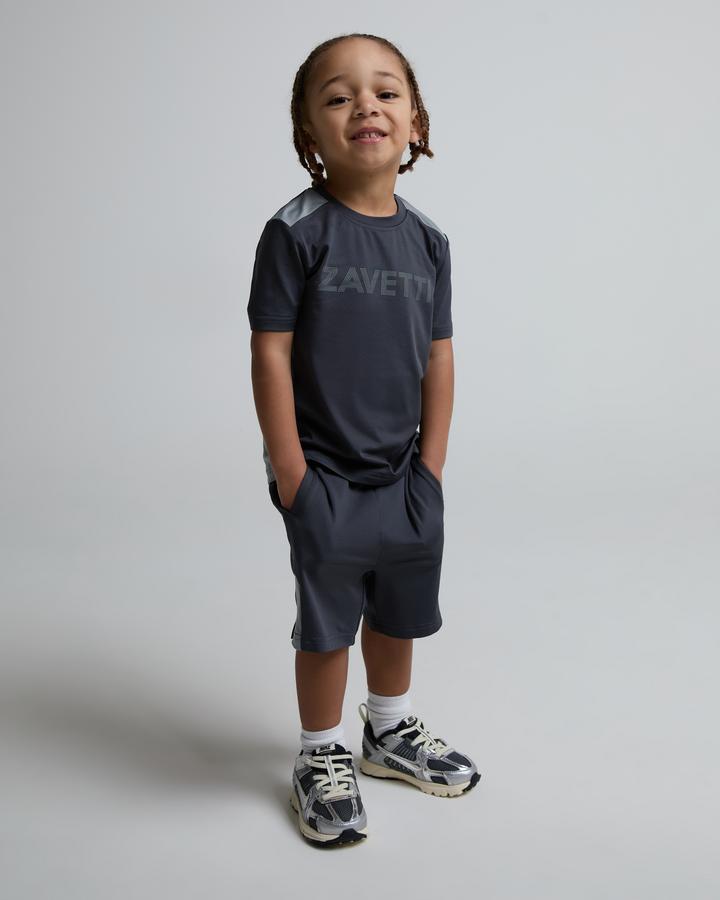 Zavetti Canada Nursery Verozo 2.0 Poly Short Set Black, Kids size: 5-6Y, FootAsylum