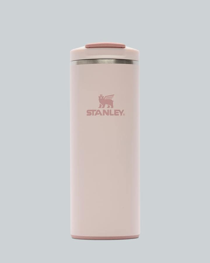 Stanley Transit Flip Top Mug 0.35Lt: Colour: Rose Quartz 0.35L - Outdoor Action - Image 12
