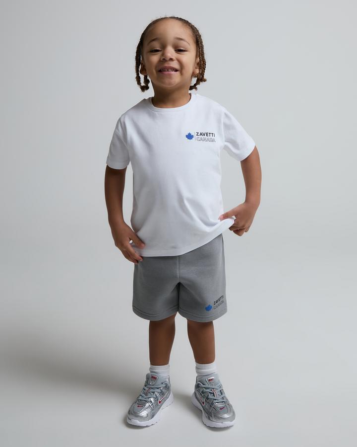 Zavetti Canada Nursery Matera 2.0 T-Shirt And Shorts Set White, Kids size: 5-6Y, FootAsylum