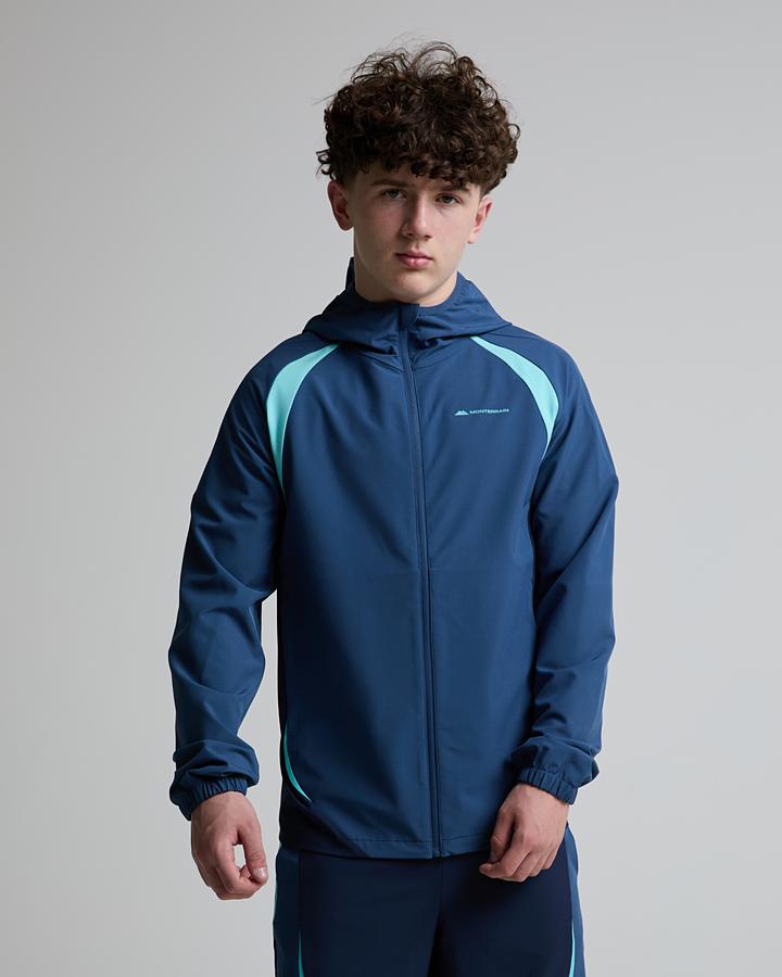 Monterrain Junior Muse Woven Full Zip Hoodie Blue, Kids size: XL/B, FootAsylum