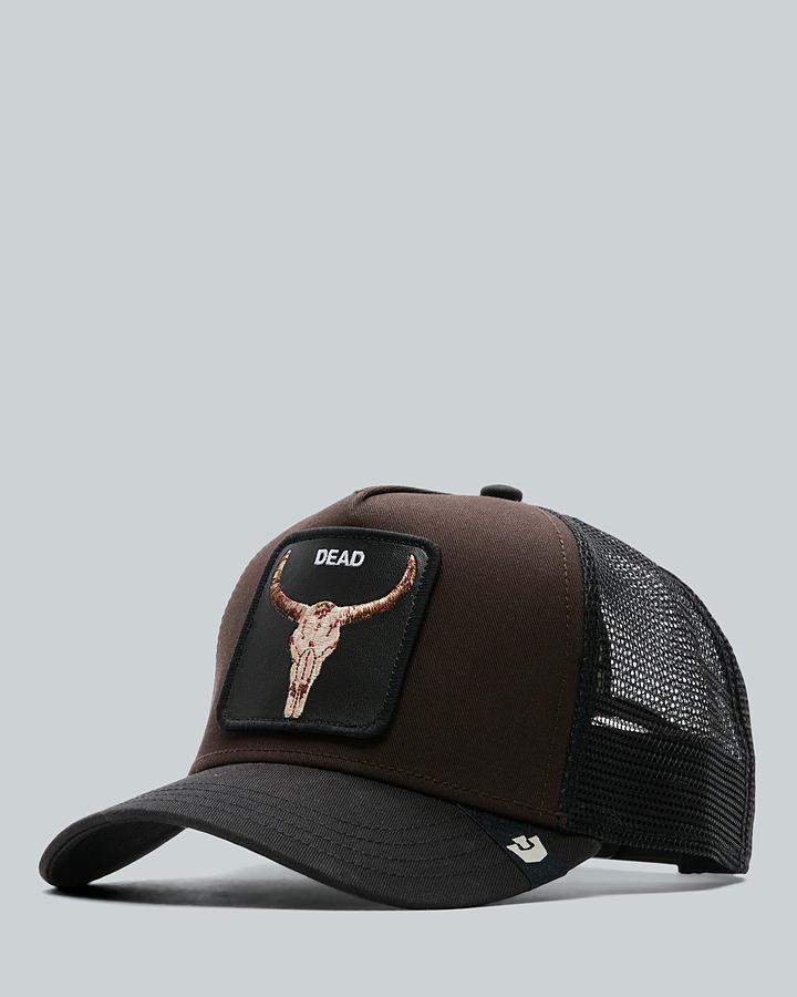 Goorin Bros Dead Skull Trucker Cap Black, Men's size: ONE SIZE, FootAsylum