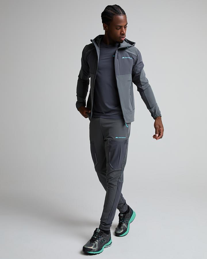 Monterrain Orbit Woven Running Hoodie - Grey