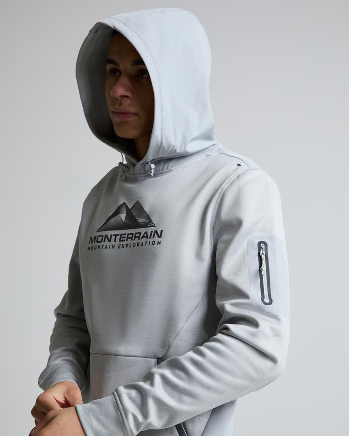Monterrain Speed 2.0 Poly Fleece Overhead Hoodie Grey, Men's size: XS, FootAsylum