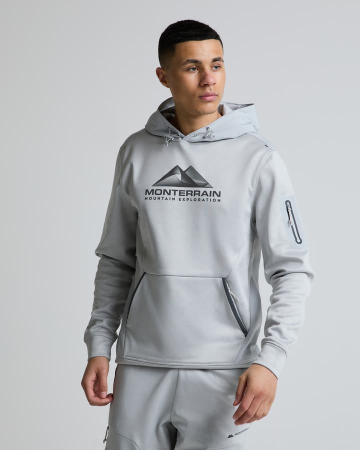 Monterrain Speed 2.0 Poly Fleece Overhead Hoodie - Grey — photo 2