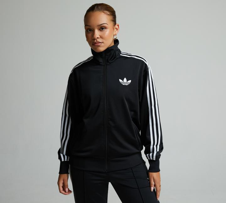 Adidas Originals Womens Adicolor Classic Firebird Loose Track Top Black, Women's size: L, FootAsylum