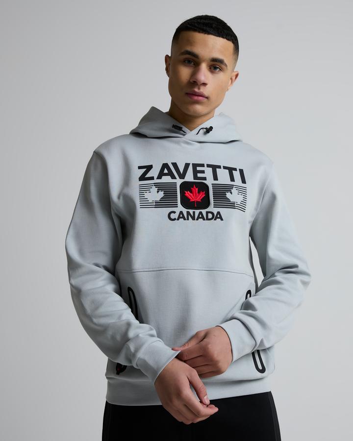 Zavetti Canada Cirico Overhead Hoodie Grey, Men's size: M, FootAsylum