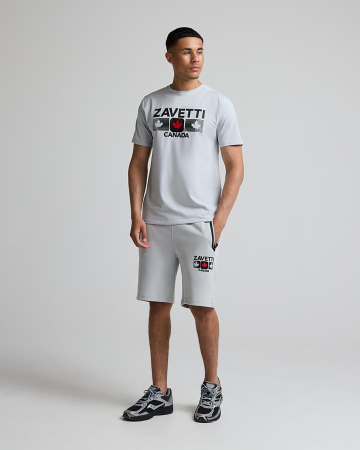 Zavetti Canada Cirico T-Shirt And Short Set Grey,  size: XL, FootAsylum