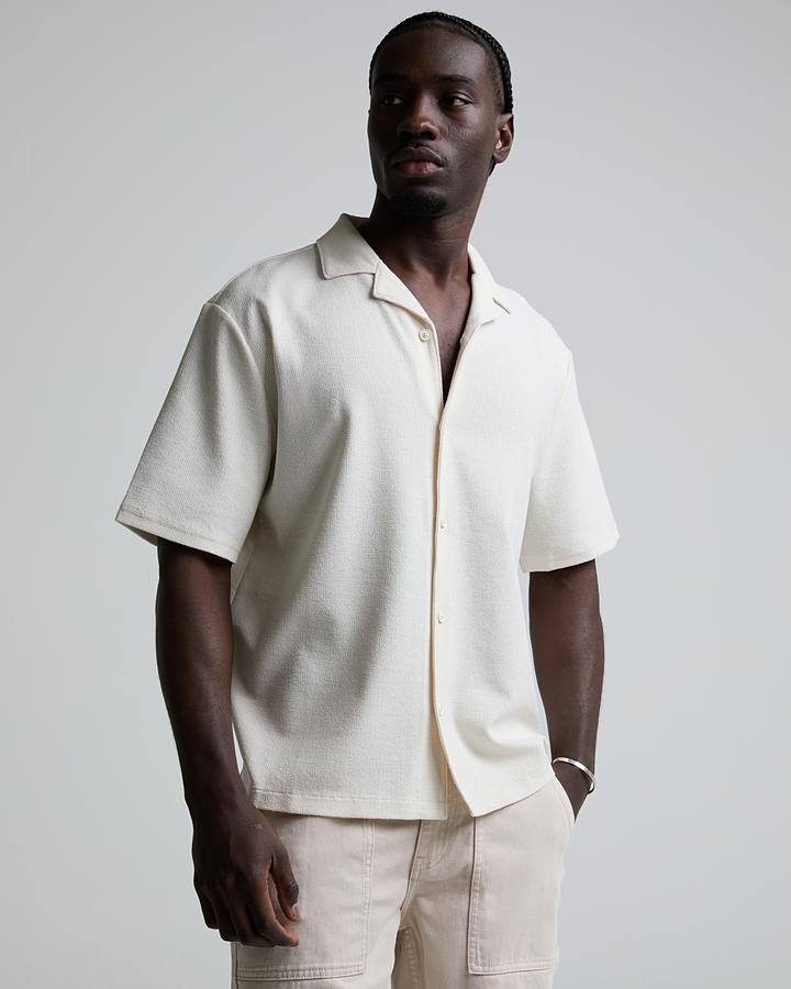 Celebre Textured Knitted Shirt | Cloud Drift | Footasylum