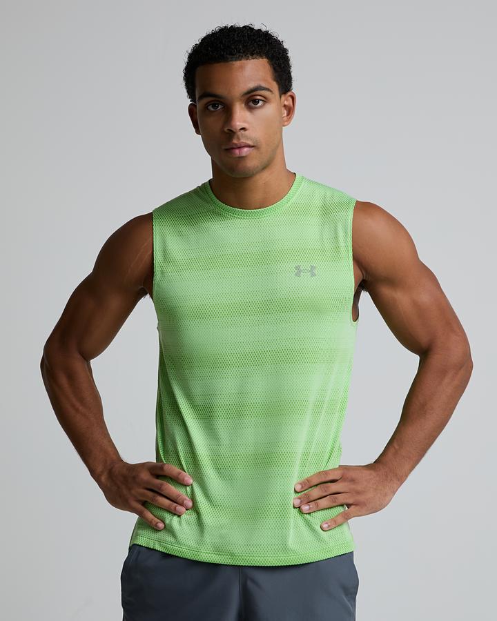 Under Armour Velociti Tank Top Green, Men's size: M, FootAsylum