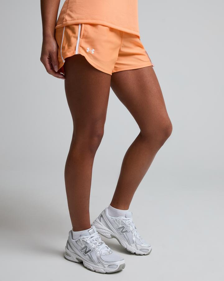 Under Armour Womens Tech Play Up Short Orange, Women's size: S, FootAsylum