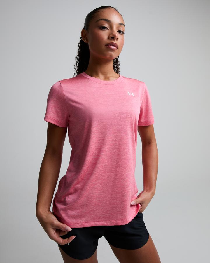 Under Armour Womens Ua Tech Twist Short Sleeve T-Shirt Pink, Women's size: XS, FootAsylum