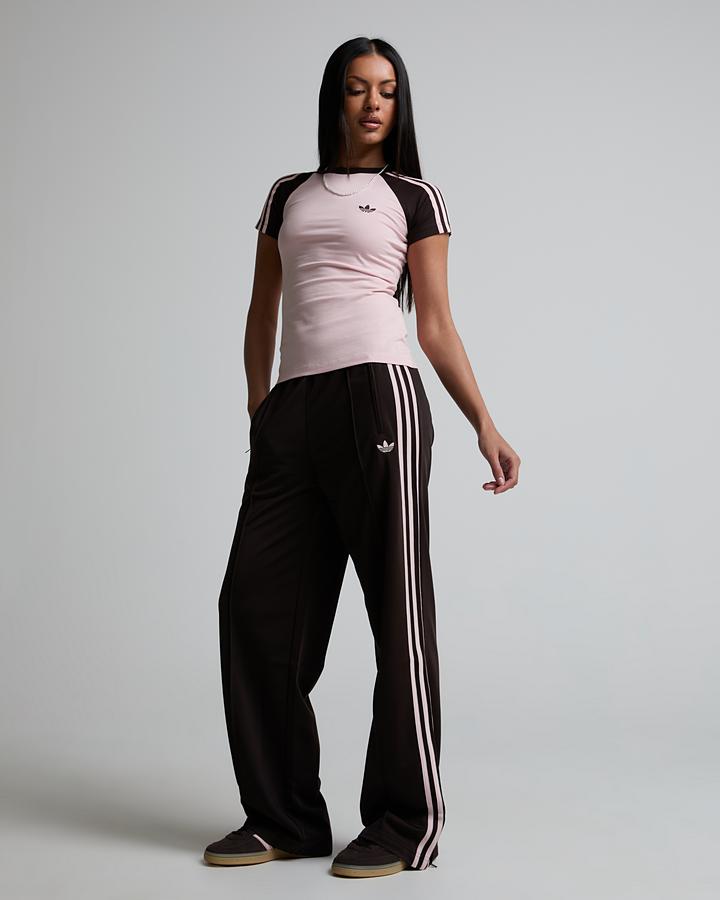 Adidas Originals Womens Adicolor Classic Firebird Loose Track Pant Brown, Women's size: S, FootAsylum