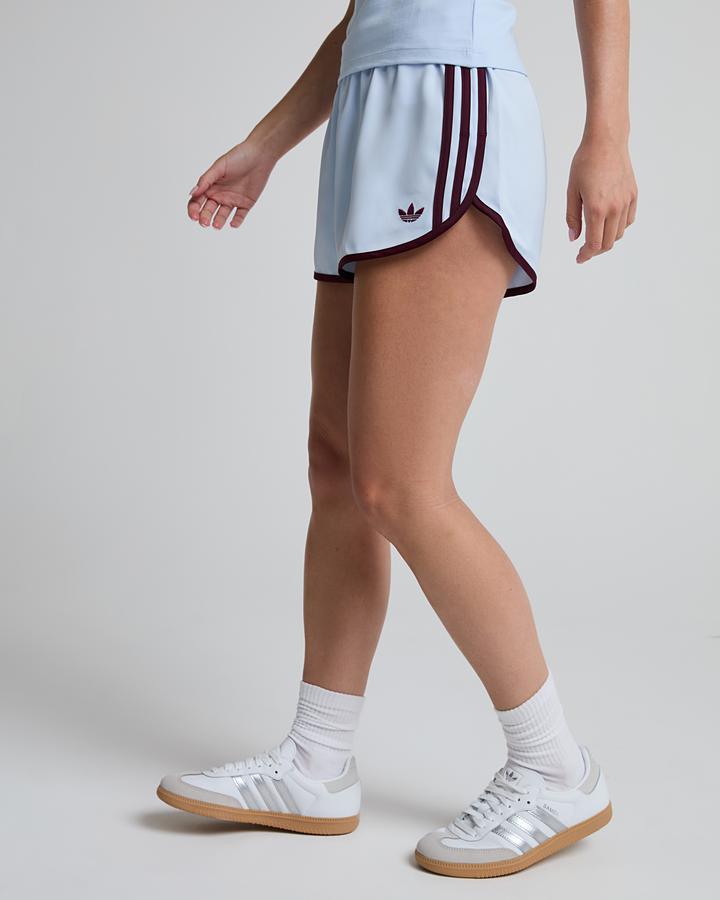 Adidas Originals Womens 3-Stripe Sprinter Short Blue, Women's size: L, FootAsylum