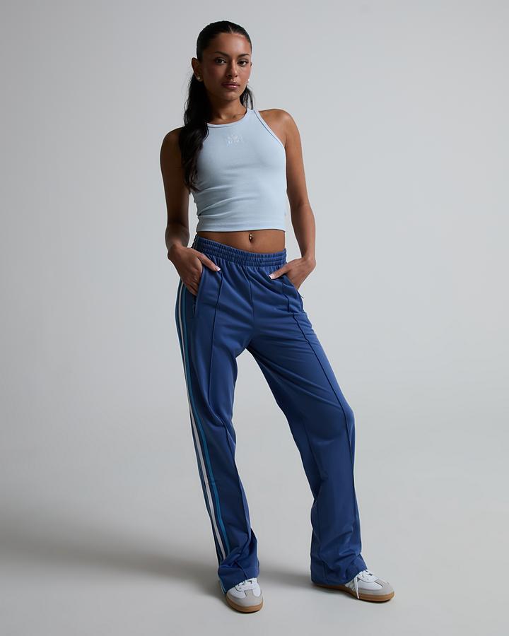 Adidas Originals Womens Essentials Rib Tank Top Blue, Women's size: M, FootAsylum