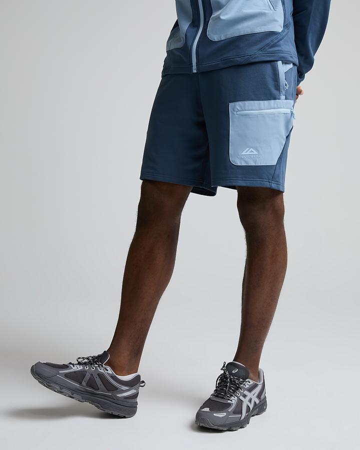 Trailberg Vale Gridded Fleece Short Blue, Men's size: S, FootAsylum