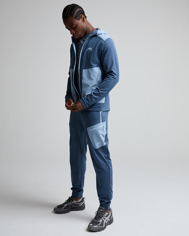 Trailberg Vale Gridded Fleece Pant Blue, Men's size: XS, FootAsylum