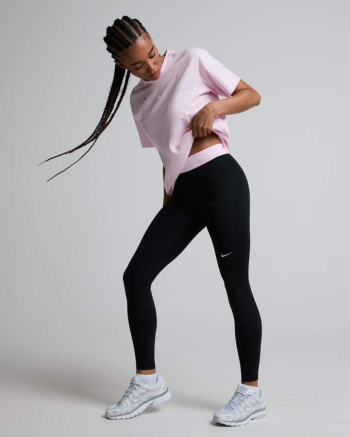 Nike Womens Pro Dri-Fit 365 Mid-Rise Legging Black, Women's size: XS, FootAsylum
