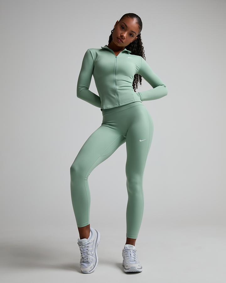 Nike Womens One Dri-Fit Full Zip Jacket Green, Women's size: XL, FootAsylum