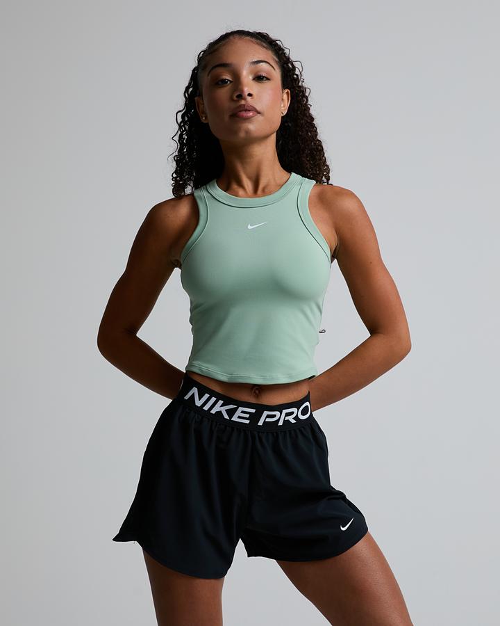 Nike Womens One Fitted Dri-Fit Crop Tank Top Green, Women's size: XS, FootAsylum