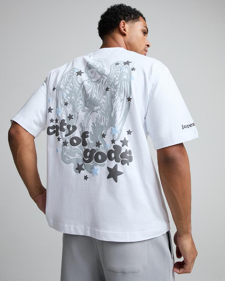 Lorenzo City Of Gods T-Shirt White, Men's size: XS, FootAsylum