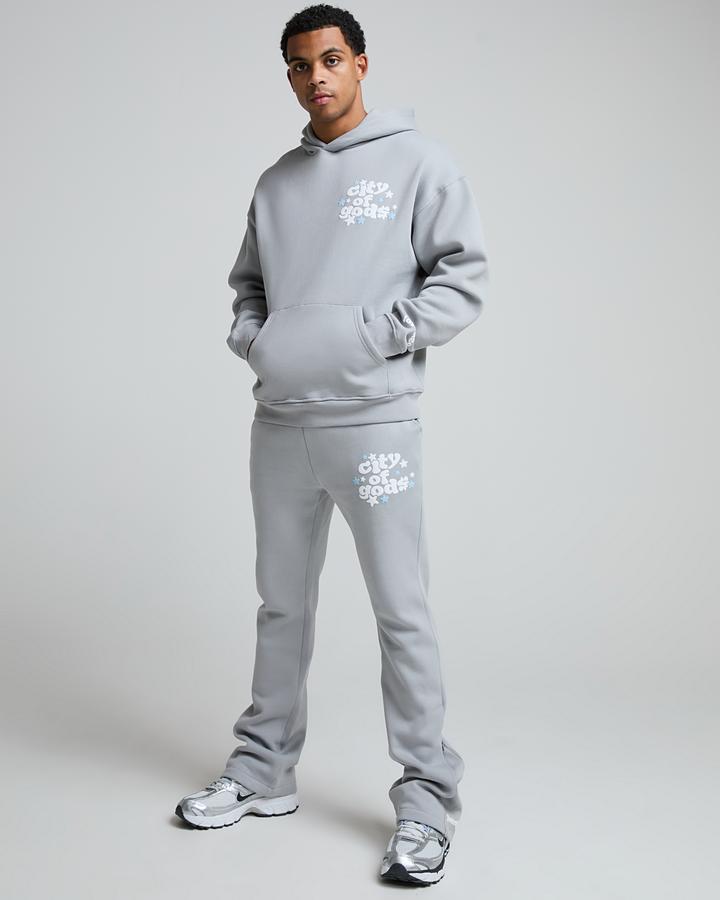 Lorenzo City Of Gods Open Hem Jogger Grey, Men's size: L, FootAsylum
