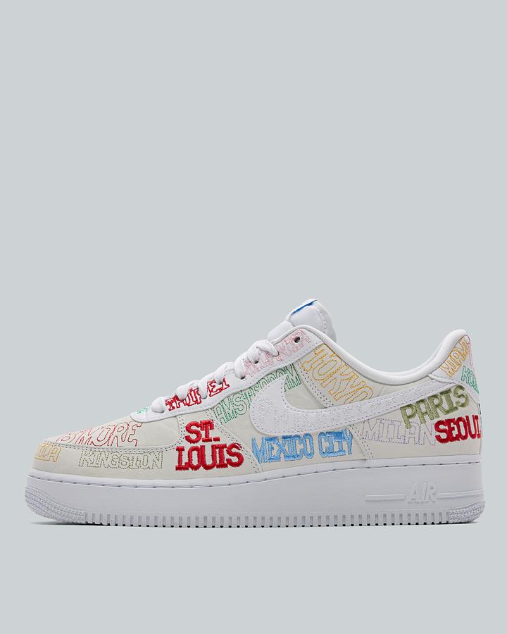 Nike Air Force 1 Low Lv8 Graffiti 'On Tour' Trainer White, Men's size: 9.5, FootAsylum