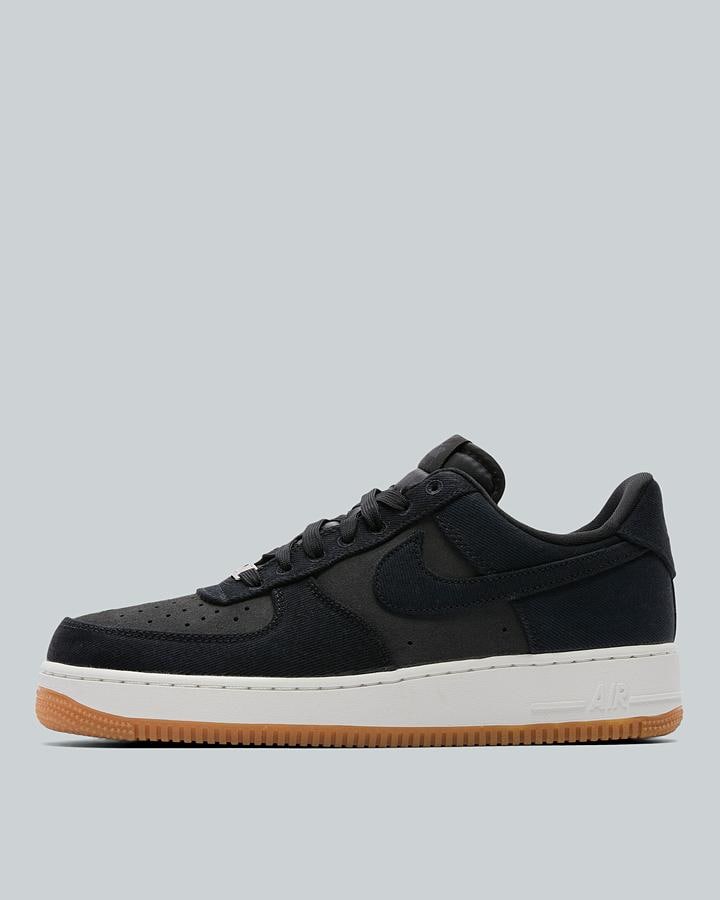Nike Air Force 1 Low Lv8 Denim Trainer Black, Men's size: 9.5, FootAsylum