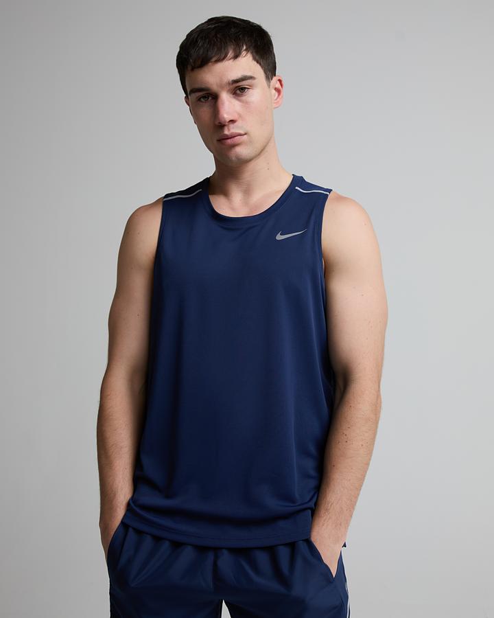 Nike Dri-Fit Miler Tank Top Navy, Men's size: M, FootAsylum