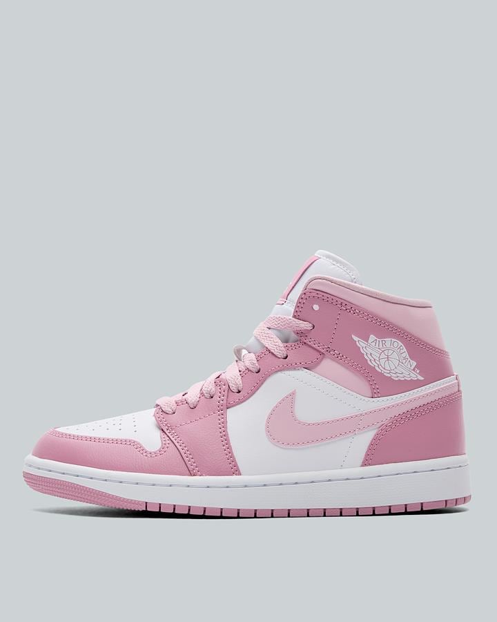 Jordan Womens Air 1 Mid Trainer Pink, Women's size: 7, FootAsylum