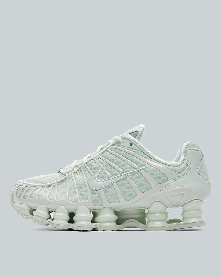 Nike Junior Shox Tl Trainer Green, Kids size: 5.5, FootAsylum