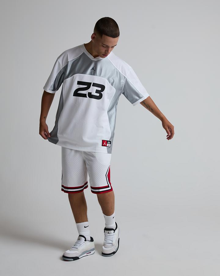 Jordan Flight Short Sleeve Jersey White, Men's size: 2XL, FootAsylum