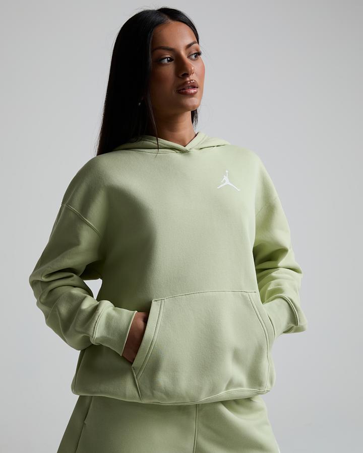 Jordan Womens Jumpman Fleece Overhead Hoodie Green, Women's size: XS, FootAsylum