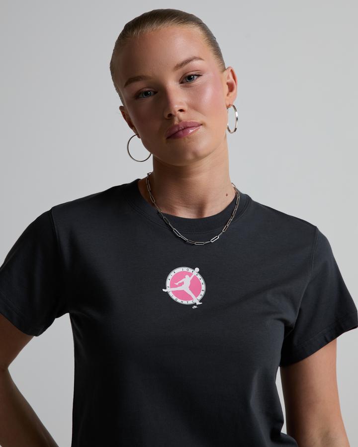 Jordan Womens Jumpman Back Graphic T-Shirt Black, Women's size: XL, FootAsylum