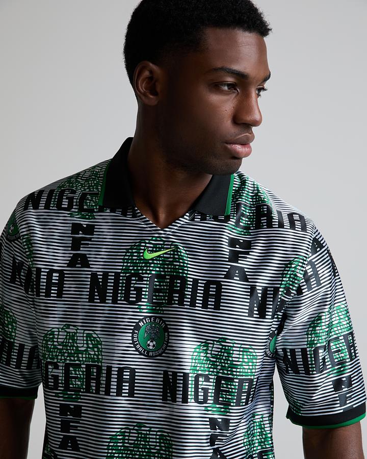 Nike Nigeria Energy Dri-Fit Short-Sleeve Football Shirt Black, Men's size: 2XL, FootAsylum