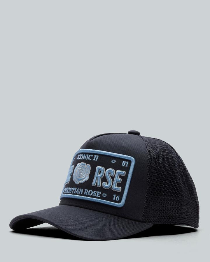 Christian Rose Iconic Ii Patch Cap Grey, Men's size: ONE SIZE, FootAsylum