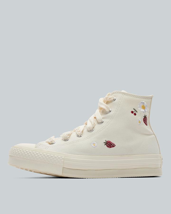 Converse Junior Chuck Taylor All Star Hi Lift Eva Trainer White, Kids size: 5, FootAsylum