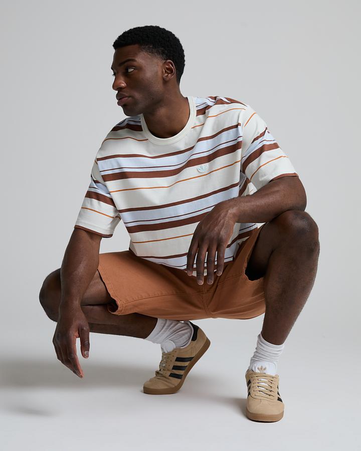 Adidas Originals Stripe T-Shirt Multi, Men's size: M, FootAsylum