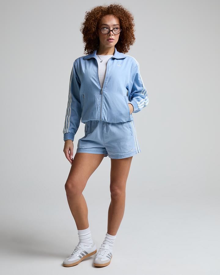 Adidas Originals Womens Summer Glow Denim Short Blue, Women's size: XS, FootAsylum